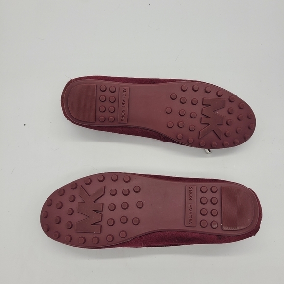Michael Kors Shoes Women 6.5 Daisy Mocs Suede Maroon - Picture 10 of 15